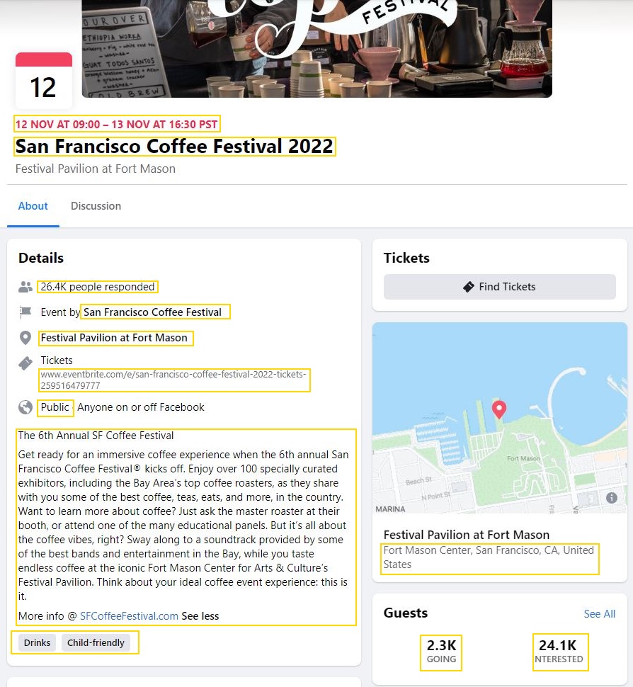 Facebook event details screenshot